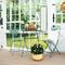 15in. UV Resistant Artificial Boxwood and Gardenia Topiary Plant (Indoor/Outdoor)